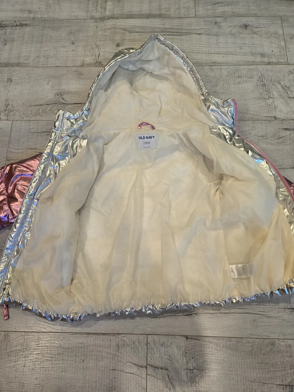 Old Navy shiny metallic
